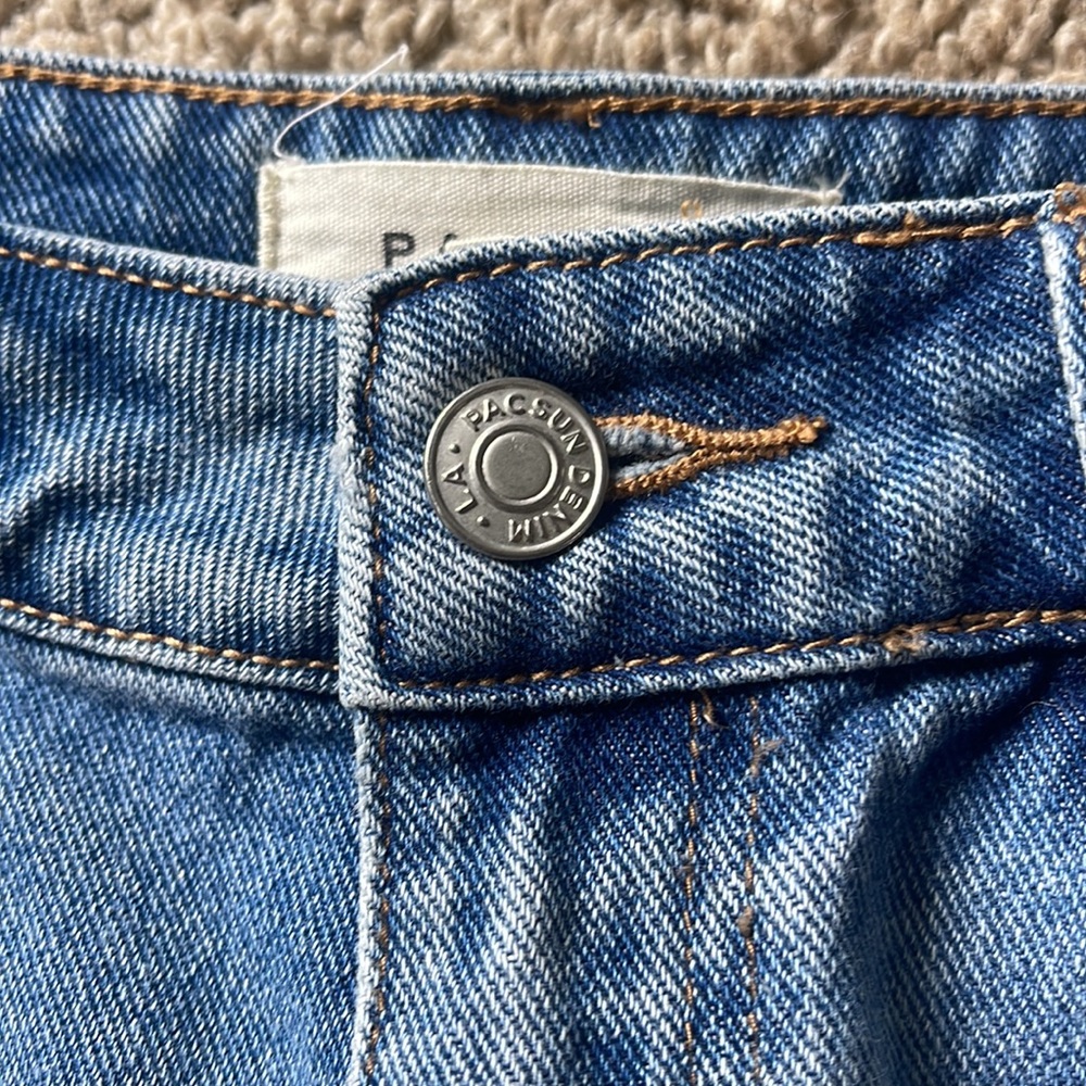 PacSun Ripped Jean Skirt - Picture 3 of 6